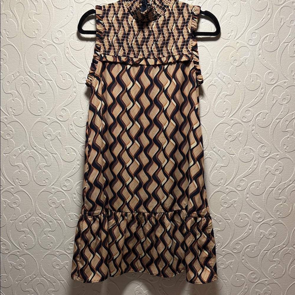 THML Zigzag Patterned Mini Dress